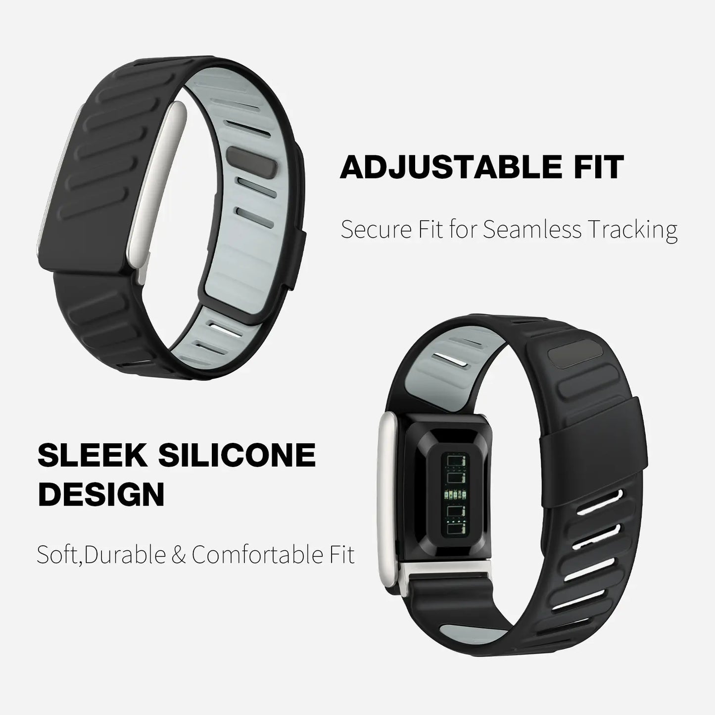 Premium Silicone Sportflex Replacement Wristband for WHOOP 5.0 ONE + Peak, Mg Fitness Tracker - Soft Touch, Breathable, Waterproof, and Sweatproof Strap in Army Green