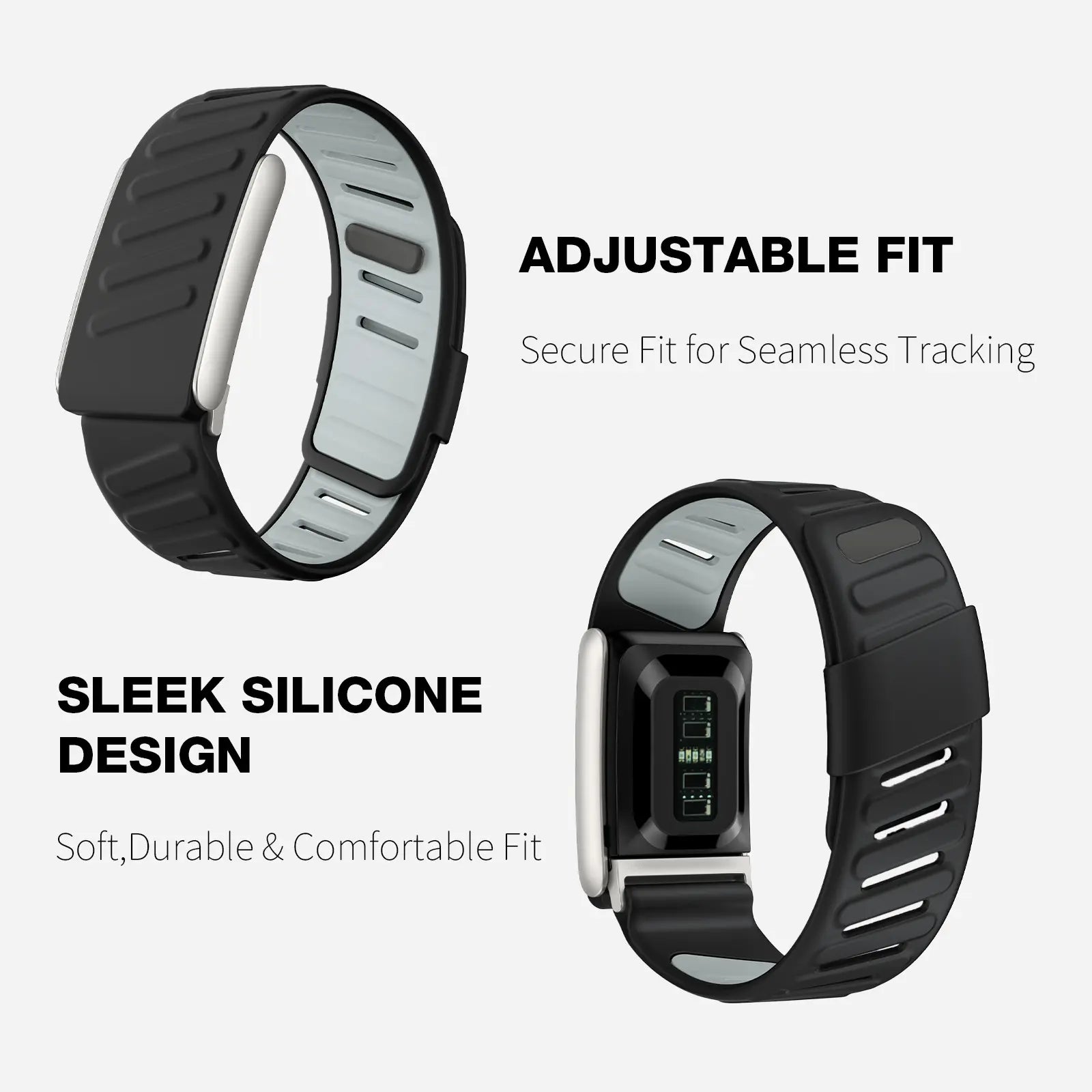 Premium Silicone Sportflex Replacement Wristband for WHOOP 5.0 ONE + Peak, Mg Fitness Tracker - Soft Touch, Breathable, Waterproof, and Sweatproof Strap in Army Green