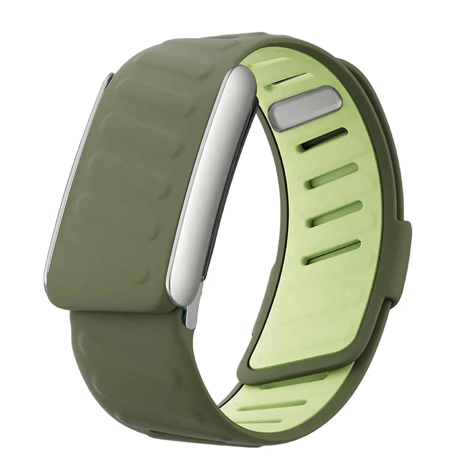 Premium Silicone Sportflex Replacement Wristband for WHOOP 5.0 ONE + Peak, Mg Fitness Tracker - Soft Touch, Breathable, Waterproof, and Sweatproof Strap in Army Green
