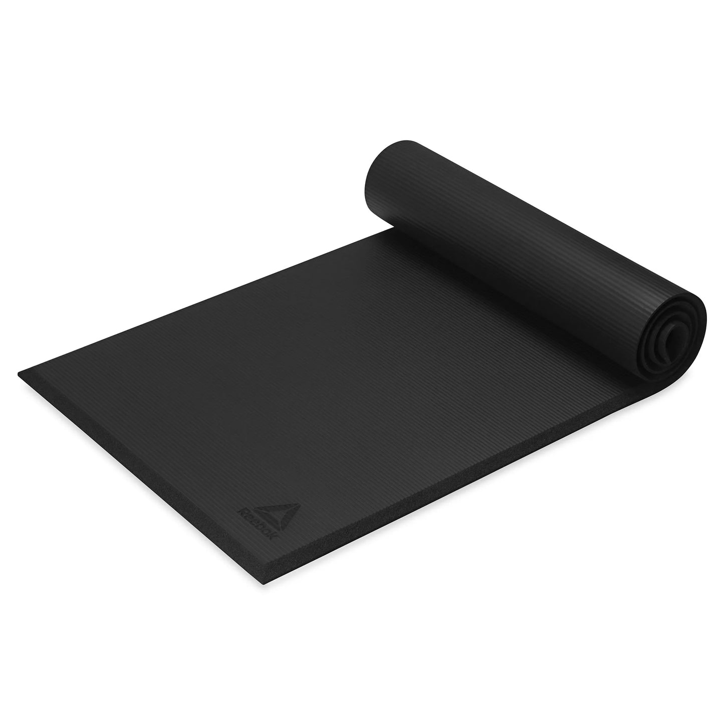 (2 Pack)  Delta Performance Fitness Mat - Black, 72" X 24" X 15Mm