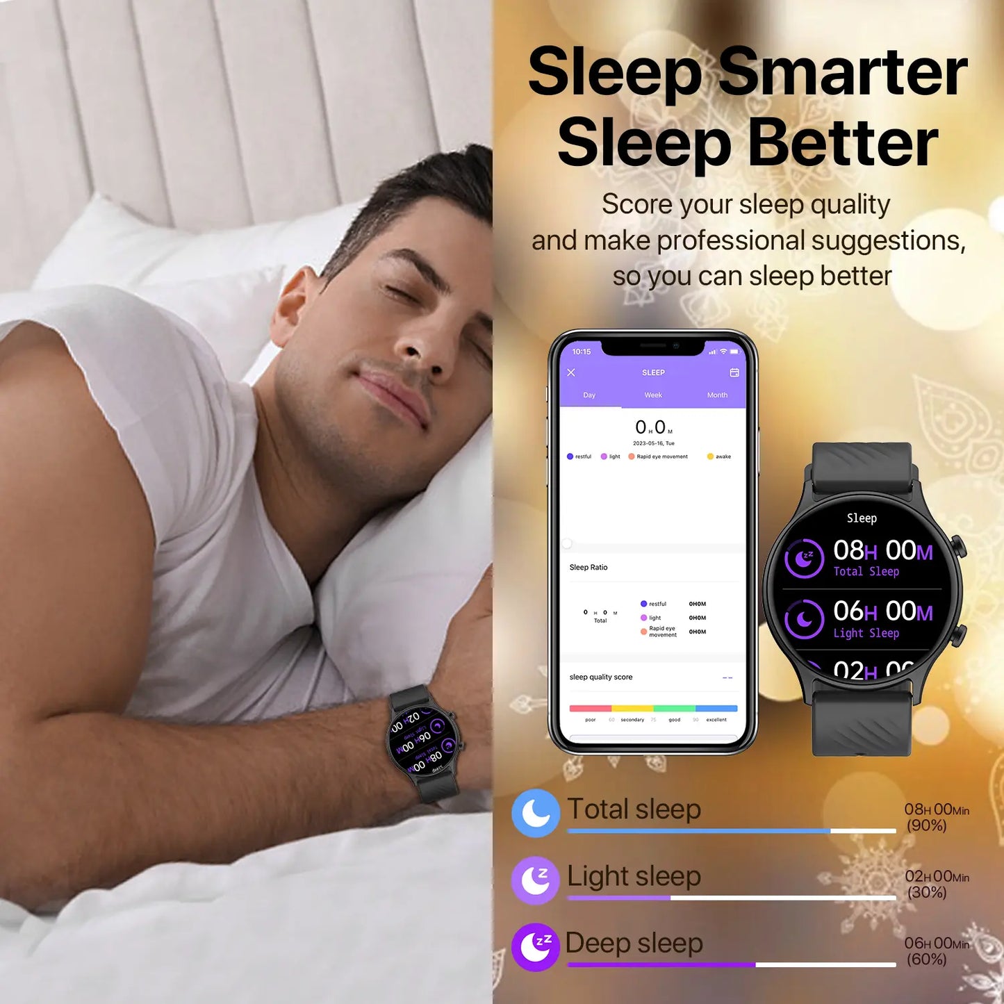 A2 Pro 2024 Aluminum Smartwatch for Android and iOS - IP68 Waterproof Fitness Tracker with Heart Rate, Blood Oxygen, Sleep, and Menstrual Monitoring - Digital Watch for Men and Women with Smartphone App Data Sync
