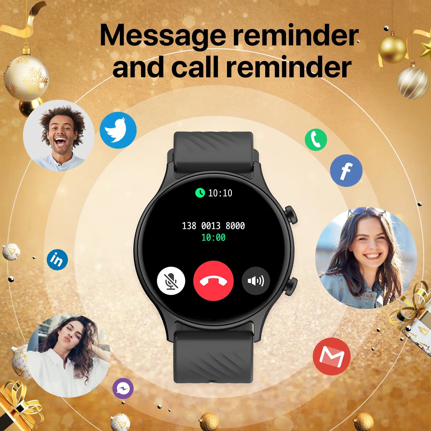 A2 Pro 2024 Aluminum Smartwatch for Android and iOS - IP68 Waterproof Fitness Tracker with Heart Rate, Blood Oxygen, Sleep, and Menstrual Monitoring - Digital Watch for Men and Women with Smartphone App Data Sync