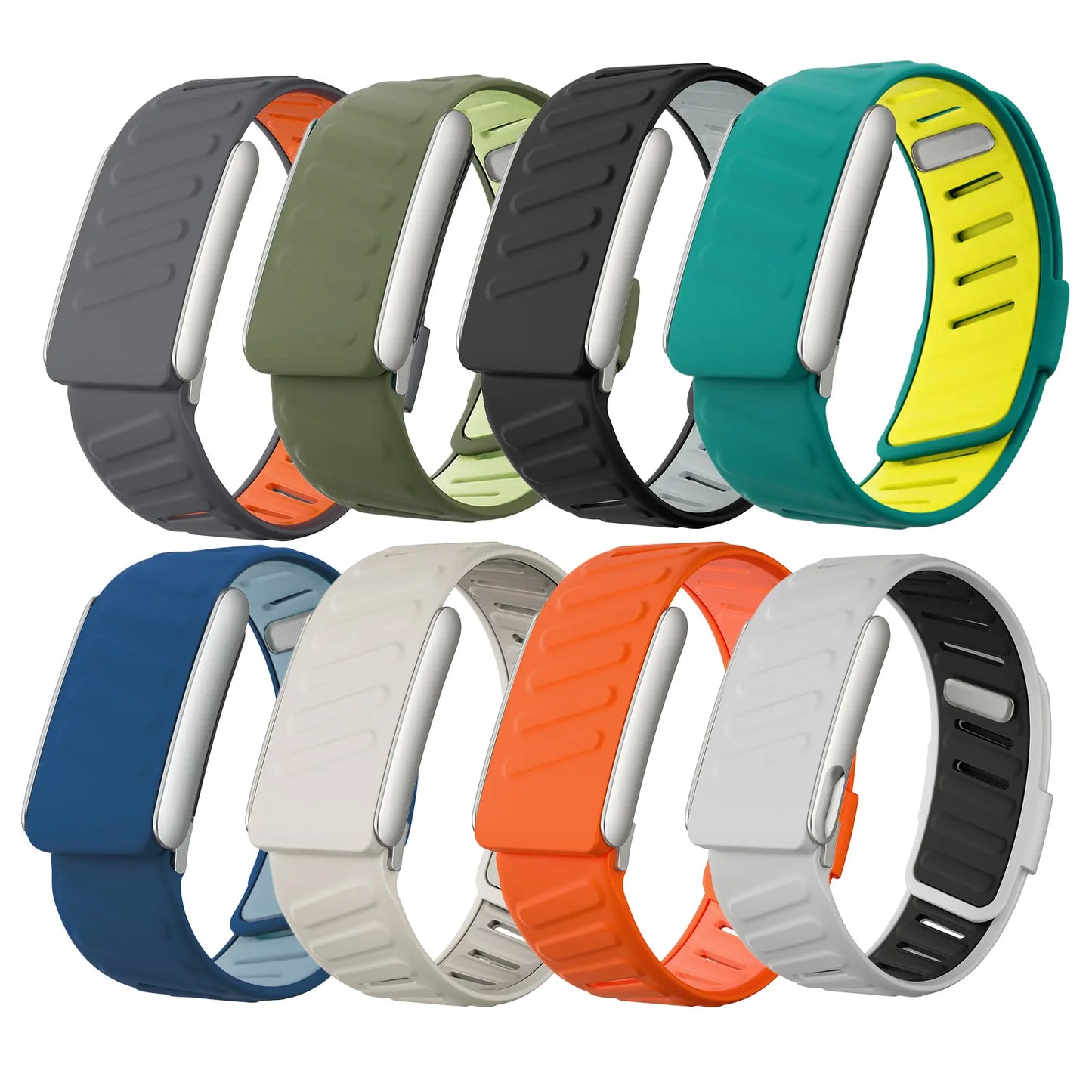 Premium Silicone Sportflex Replacement Wristband for WHOOP 5.0 ONE + Peak, Mg Fitness Tracker - Soft Touch, Breathable, Waterproof, and Sweatproof Strap in Army Green