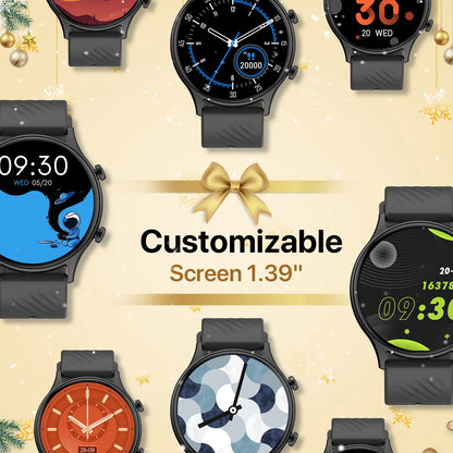 A2 Pro 2024 Aluminum Smartwatch for Android and iOS - IP68 Waterproof Fitness Tracker with Heart Rate, Blood Oxygen, Sleep, and Menstrual Monitoring - Digital Watch for Men and Women with Smartphone App Data Sync
