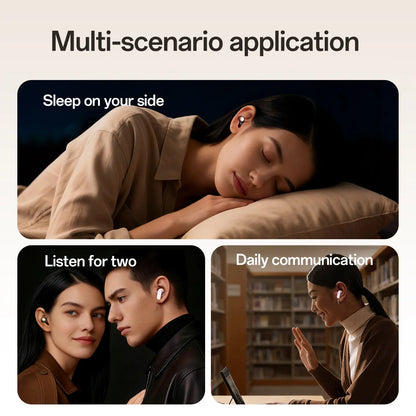 CHENRUIDA M166 2-Pack Wireless Bluetooth Earbuds: Compact, Discreet Sleep Earbuds; Waterproof Over-Ear Headphones; Multi-Pack Set; Bluetooth 6.0 Earbuds with Microphone; Mini Short-Stem Design; Ideal for Work, Exercise, and Sleep.