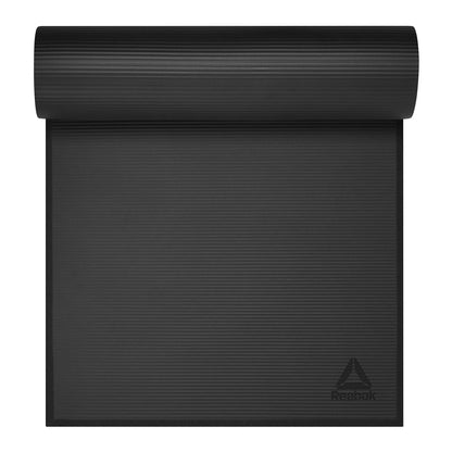 (2 Pack)  Delta Performance Fitness Mat - Black, 72" X 24" X 15Mm