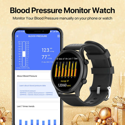 A2 Pro 2024 Aluminum Smartwatch for Android and iOS - IP68 Waterproof Fitness Tracker with Heart Rate, Blood Oxygen, Sleep, and Menstrual Monitoring - Digital Watch for Men and Women with Smartphone App Data Sync
